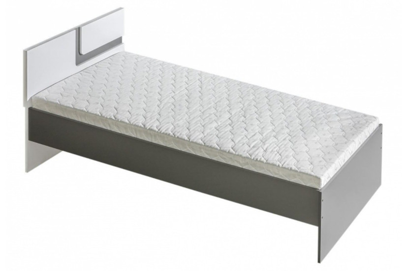 Łóżko 90x200 cm Apetito 12 biały / antracyt lub dąb jasny