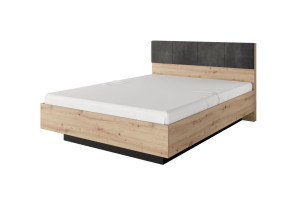 Nowoczesne łóżko do sypialni z lamelami Tally