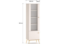 Witryna Selgin 01 – elegancka witryna w odcieniu kaszmir