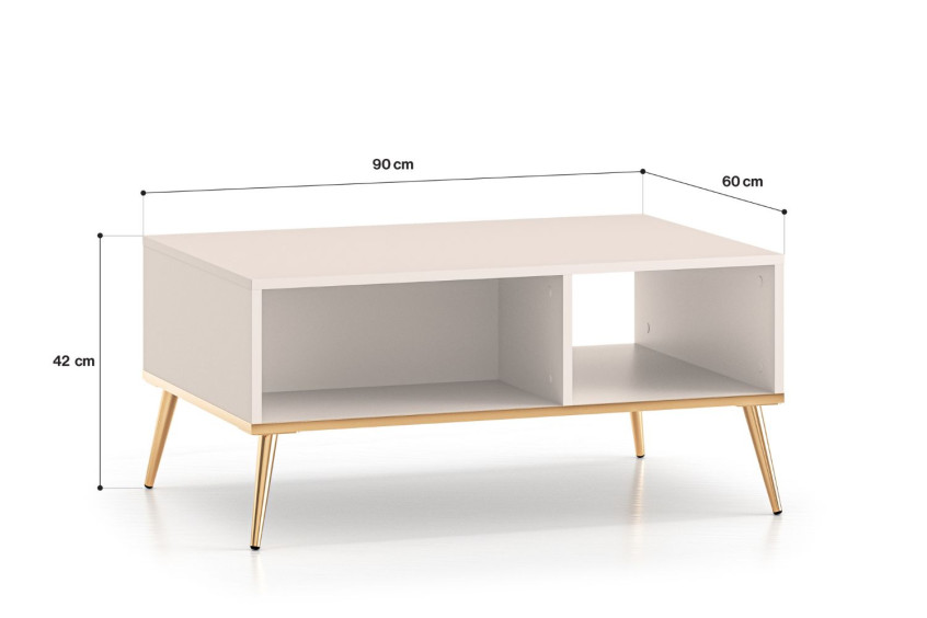 Ława Selgin 07 – niska ława salonowa w eleganckim kaszmirze