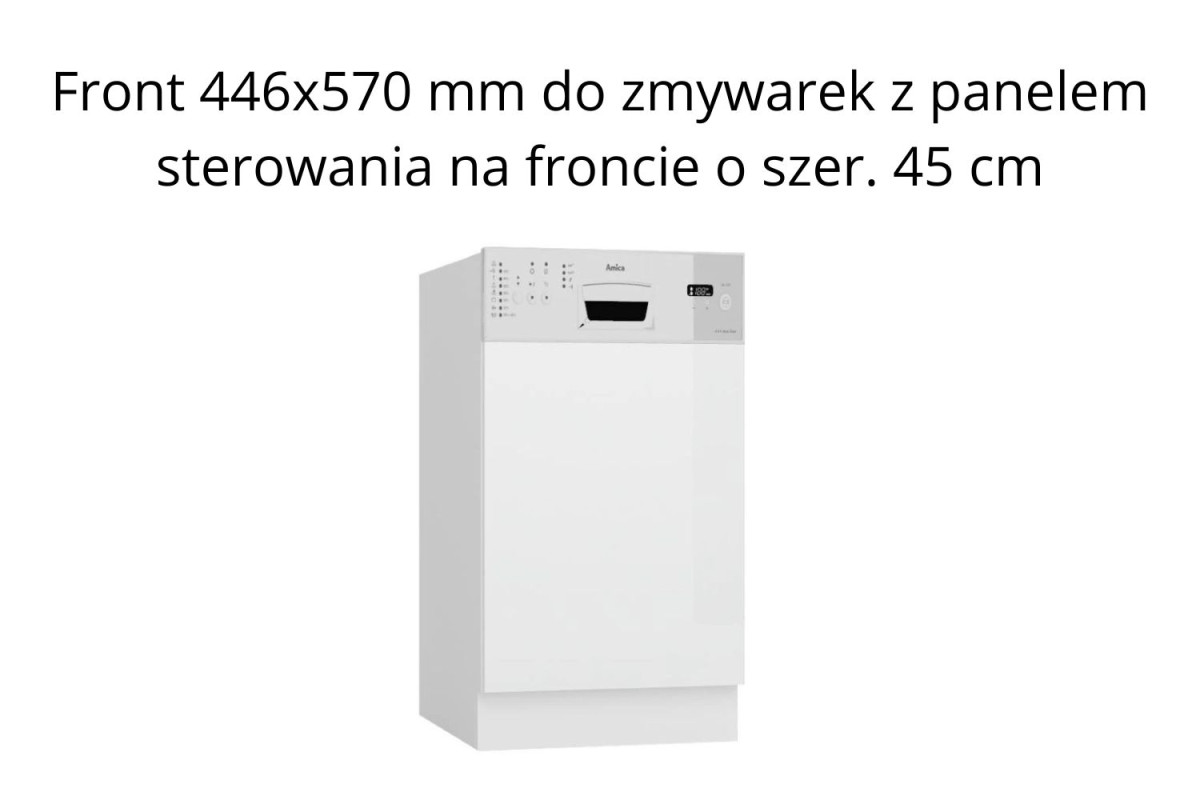 Luna Dustgrey/AR 446/570 – węższy front zmywarki