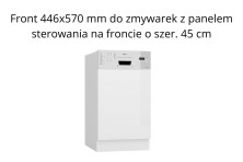 Luna Dustgrey/AR 446/570 – węższy front zmywarki