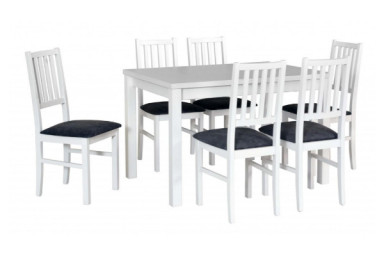 Stoły z 6 krzesłami do salonu i jadalni - nowoczesne i klasyczne zestawy